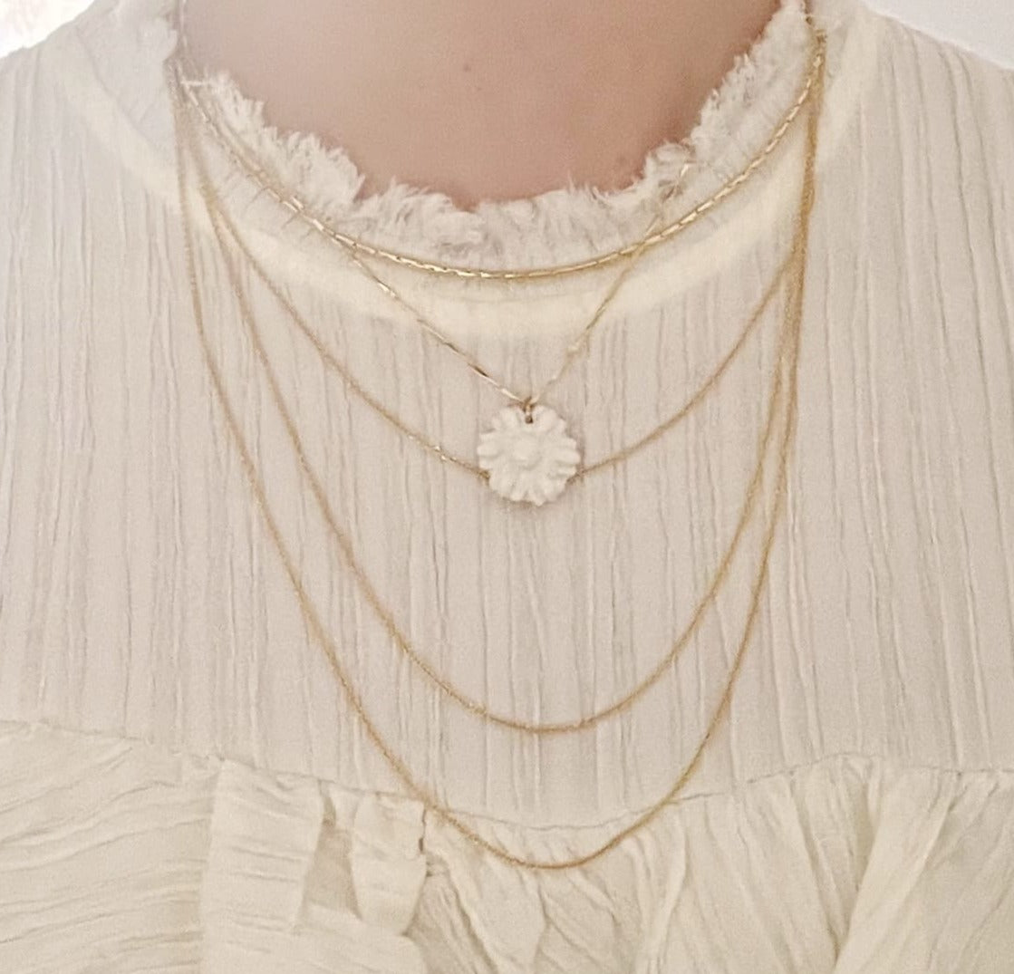 Collar Doble Flor del Sol