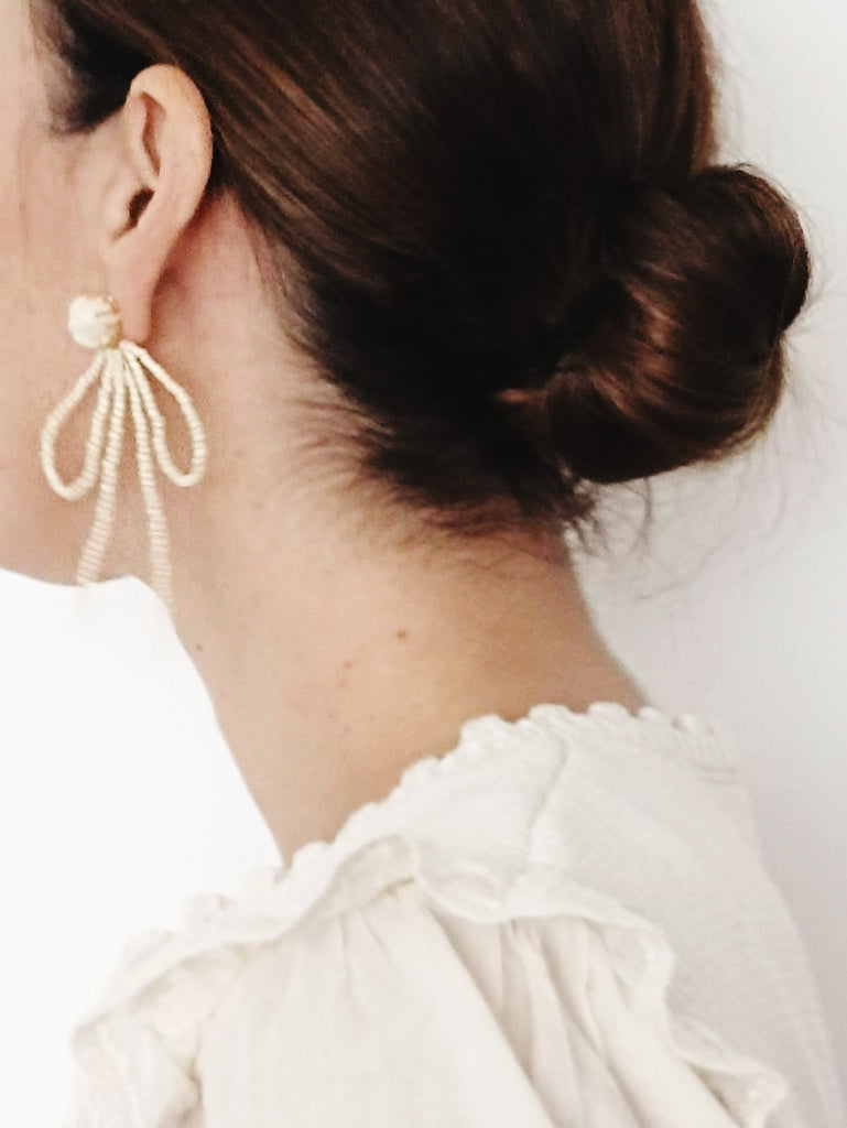 Pendiente Flor de Castilla Maxi Lazo