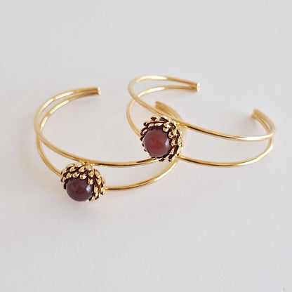 Pulsera Flor de Garza Ágata