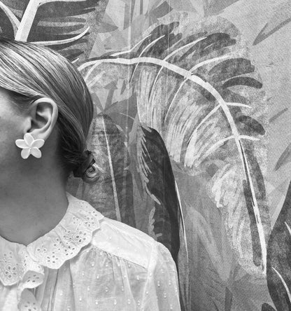 Pendiente Magnolia Cascada Nude