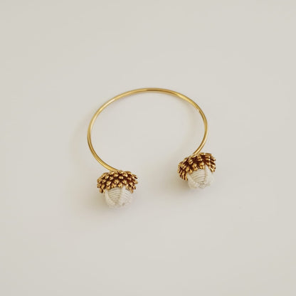 Pulsera Rígida Flor de Castilla