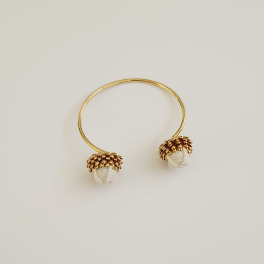 Pulsera Rígida Flor de Castilla